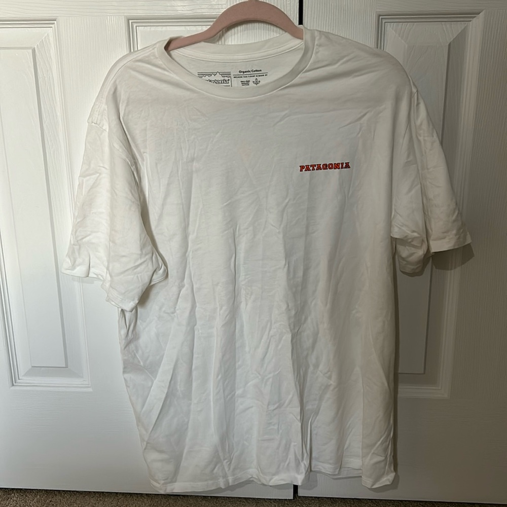 White Patagonia tshirt